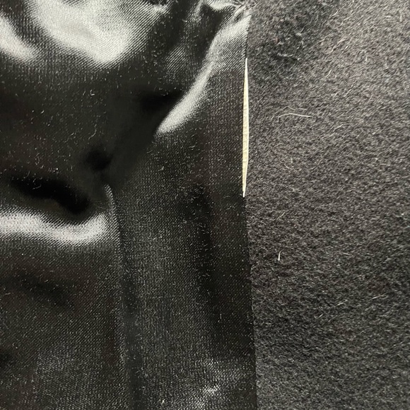 Vintage ELECTRE PARIS Black Virgin Wool Coat - Picture 8 of 13